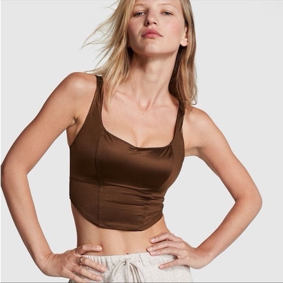 Victoria's Secret Pink Brown Top - Picture 2 of 6